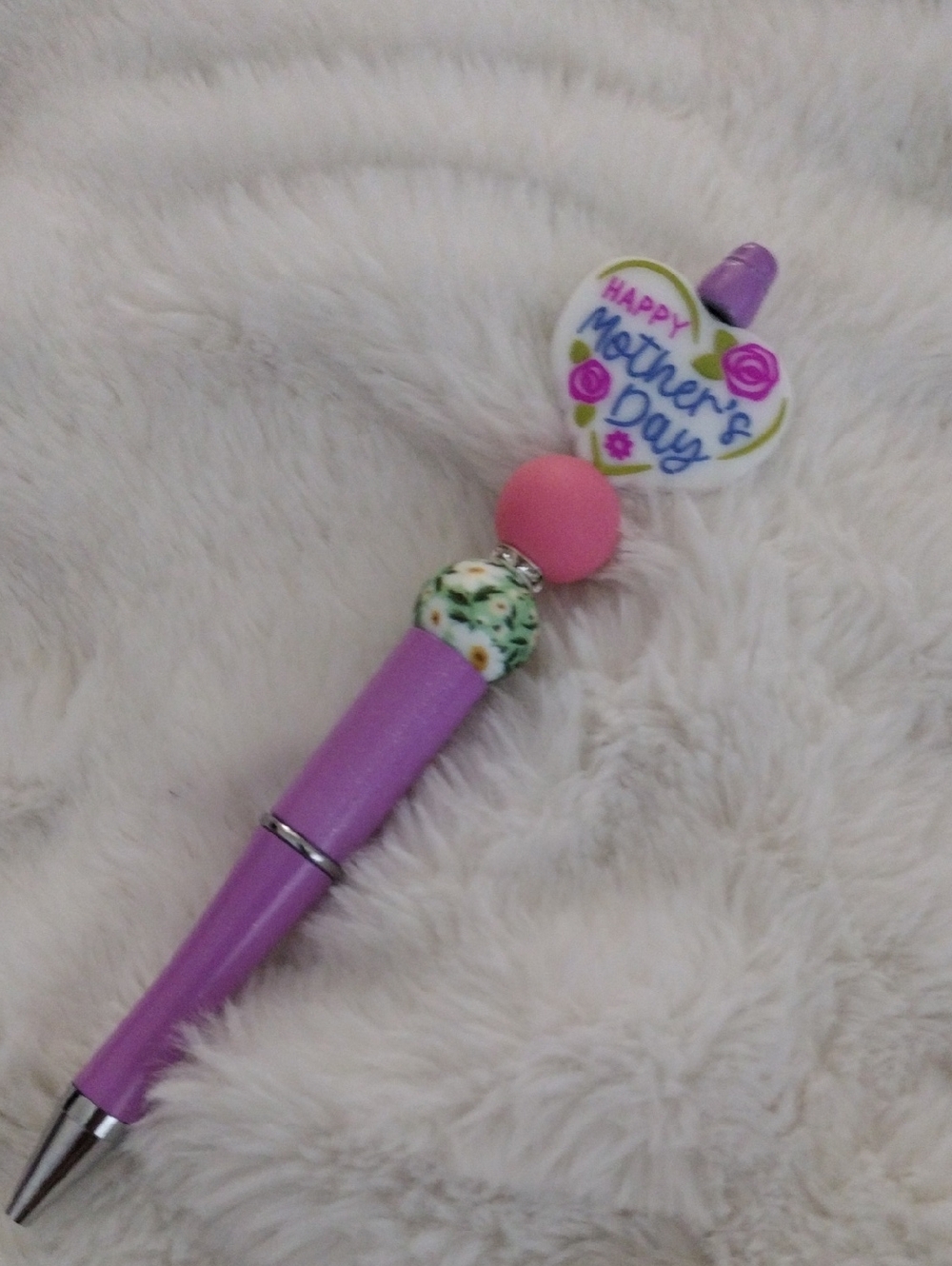 Mother's Day Purple and Pink Decorative Ballpoint Pen